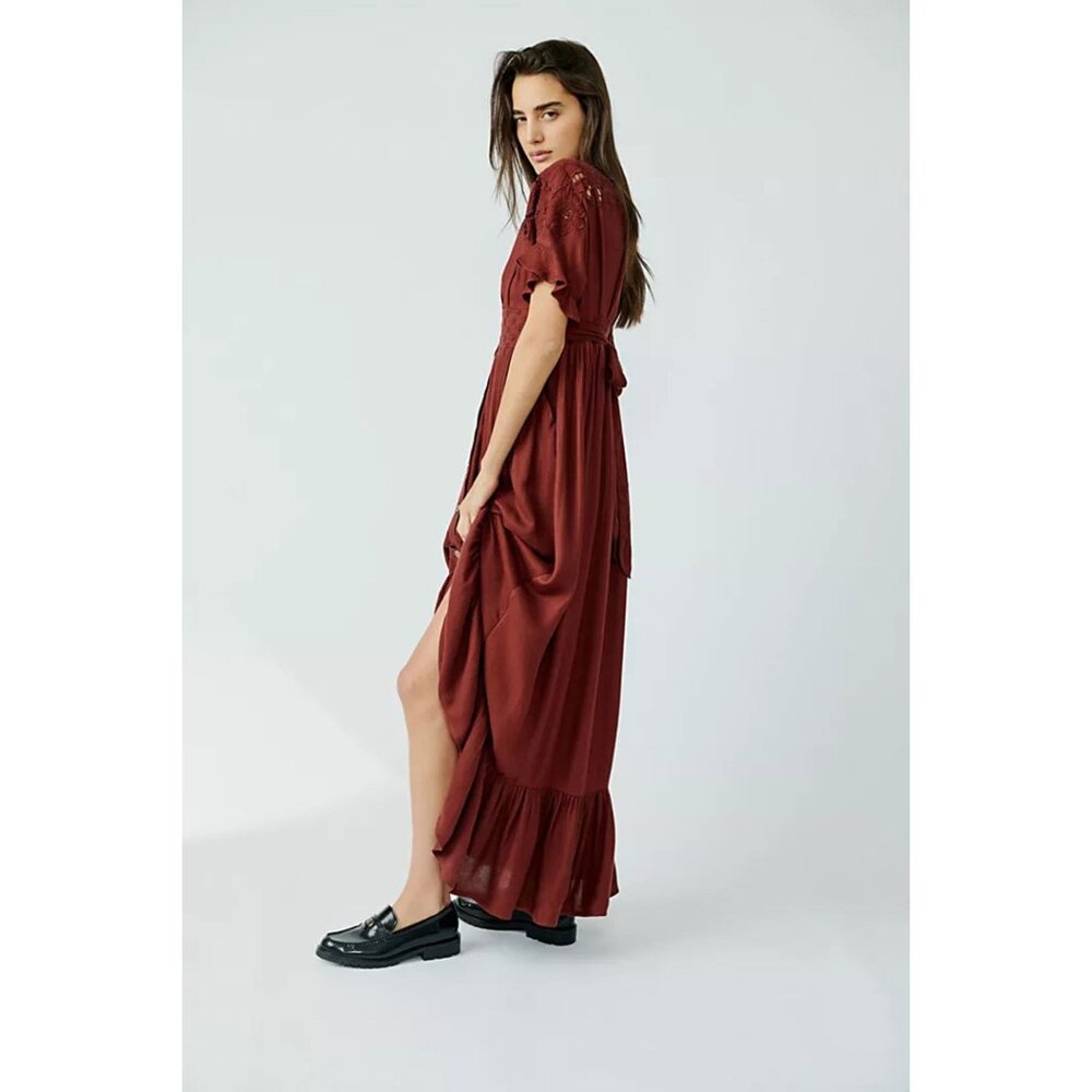 New! Free People Colette Maxi Dress Size Large 51568 - Picture 5 of 14